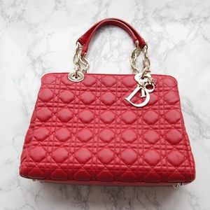 Authentic Christian Dior Rouge Lamb Skin